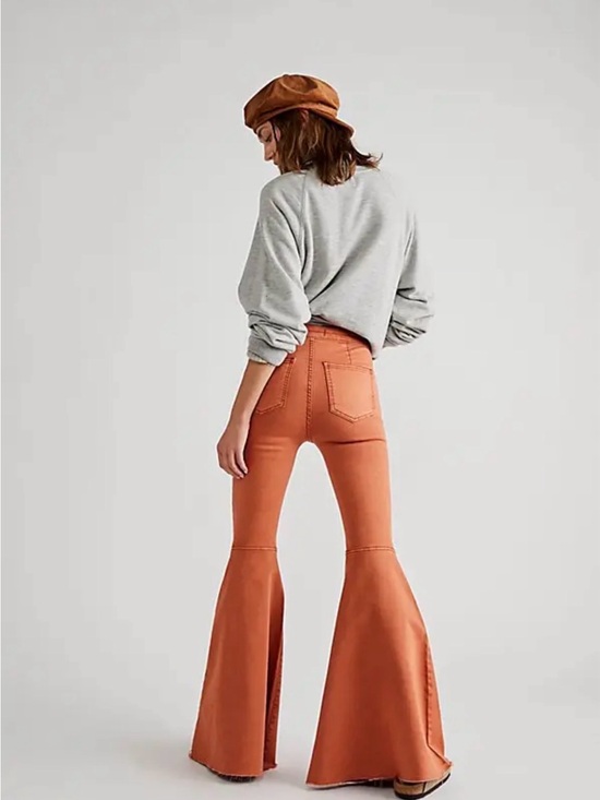 We The Free Denim - We The Free Just Float On High-Rise Flare Jeans, Copper, sz.27